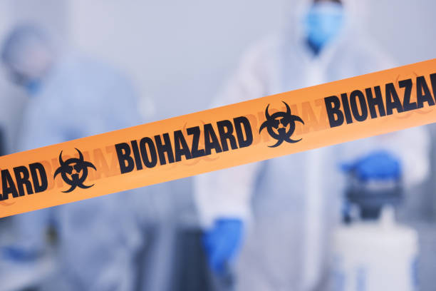 Professional Biohazard Cleanup technician working in Santa Clara, UT